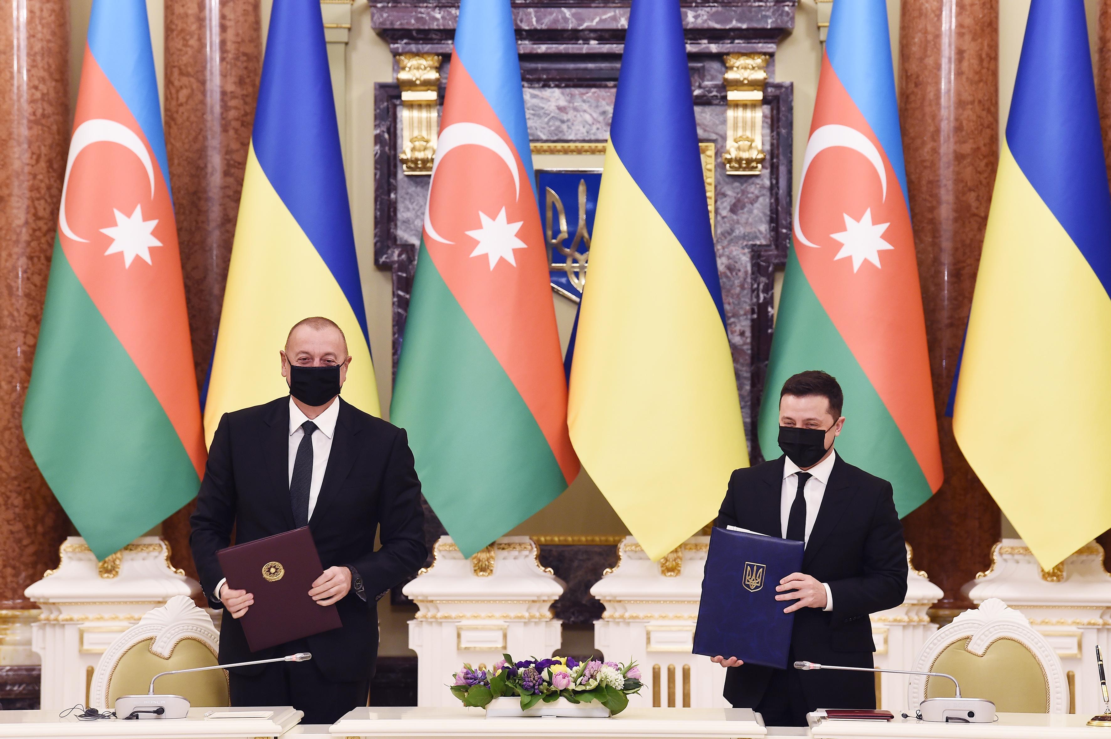 Azərbaycan-Ukrayna sənədləri imzalanıb - YENİLƏNİB