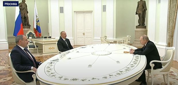 İlham Əliyev, Putin və Paşinyan arasında görüş başladı - YENİLƏLİB + CANLI YAYIM